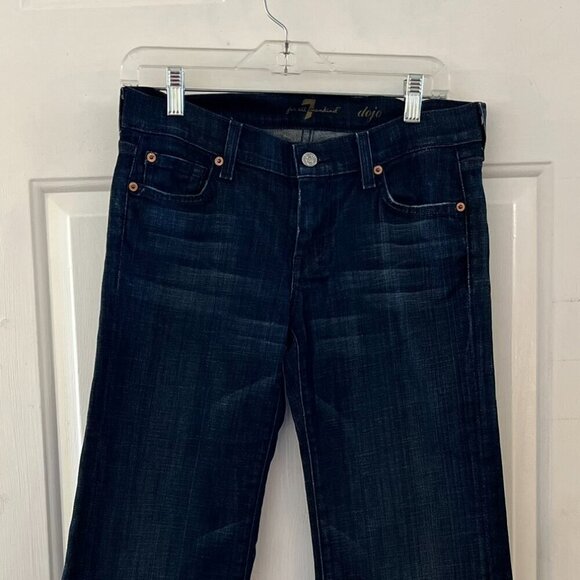 7 For All Man Kind Woman's Dojo Summer Denim Capri - Picture 2 of 8